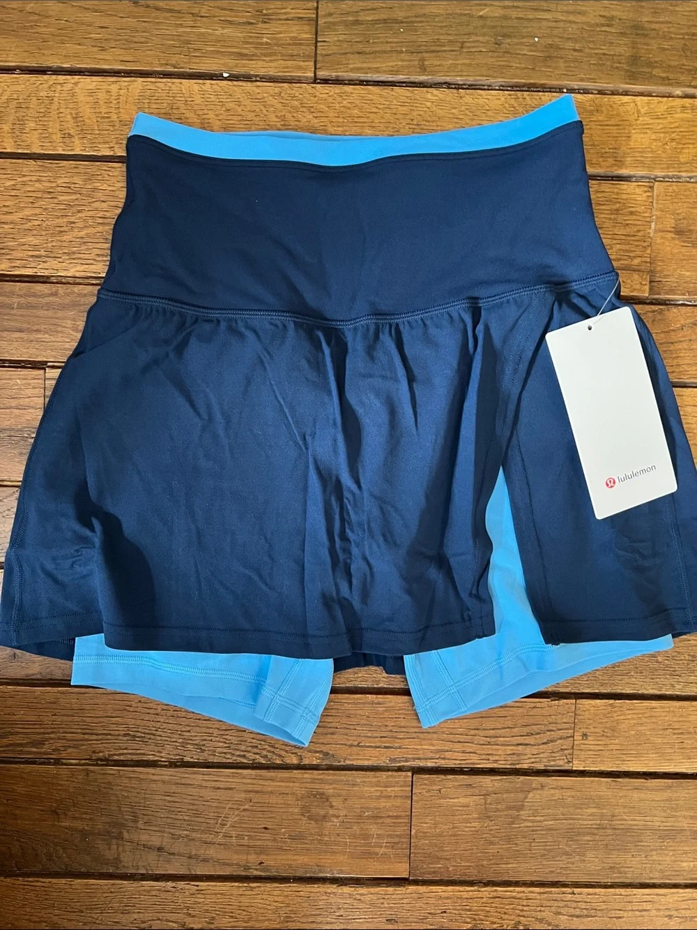 Lululemon Ocean Wave Club Blue Align Layered Skirt Skort Size 6 NWT